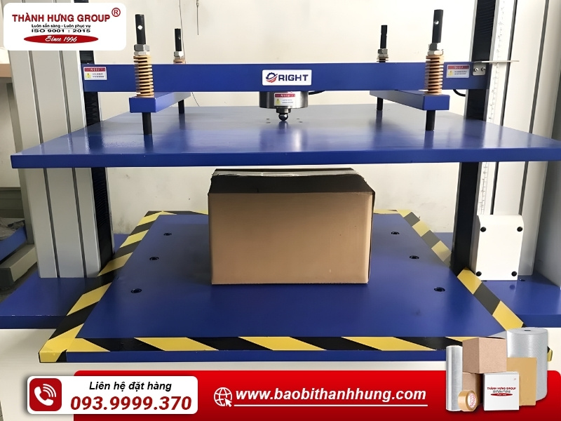 Khả năng chịu lực ép vuông góc lên bề mặt tấm carton