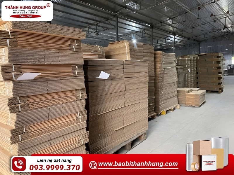 Thùng carton có thể được làm từ nhiều loại giấy khác nhau
