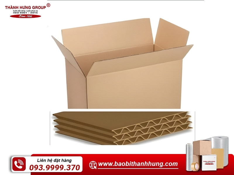 Thùng carton 7 lớp chuyển hàng hóa nặng