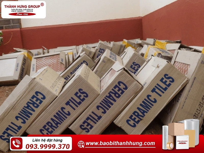 Thùng carton ngành xây dựng và vật liệu xây dựng chất lượng tại Bao Bì Thành Hưng.