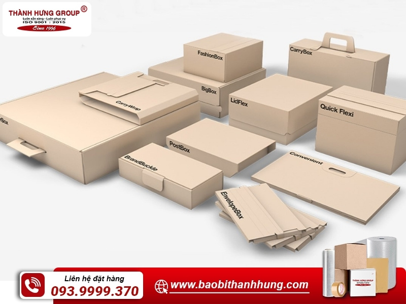 Thùng carton có thiết kế tiện lợi