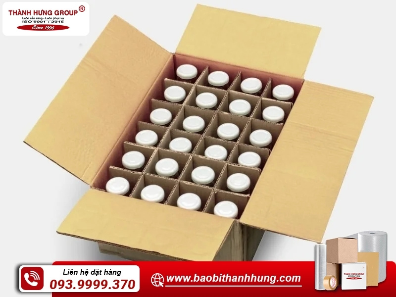 Vách ngăn thùng carton được thiết kế theo công dụng khác nhau
