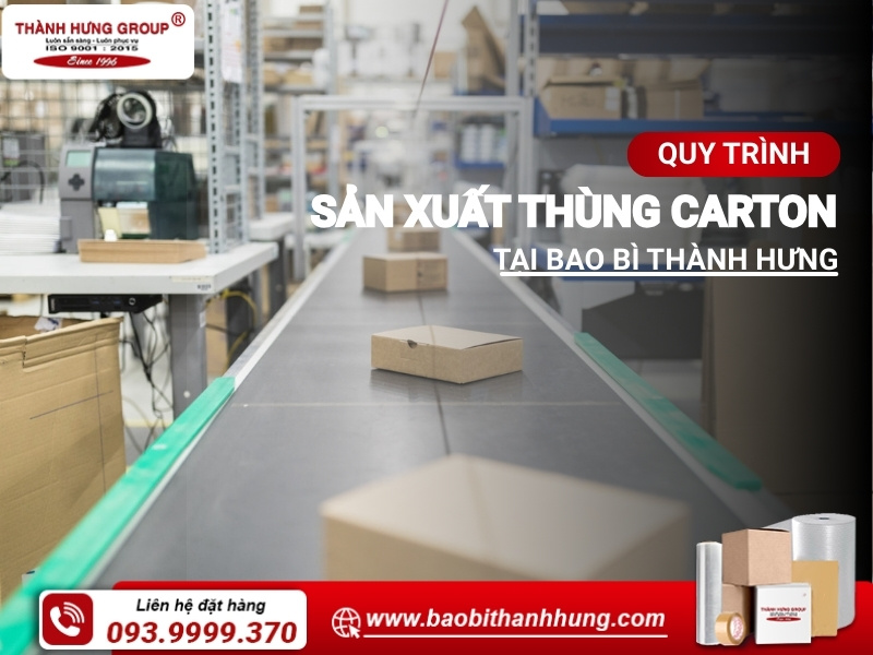 quy trình sản xuất thùng carton