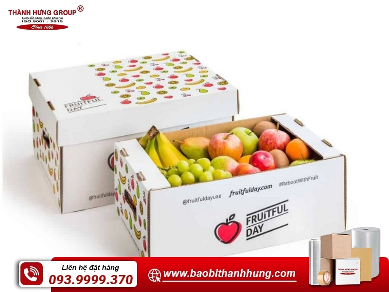 Thùng carton đựng cam/táo/quýt/lê,...