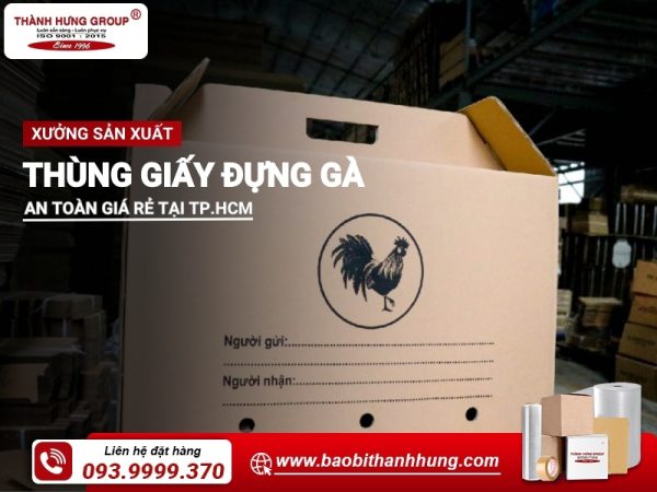 thùng giấy đựng gà