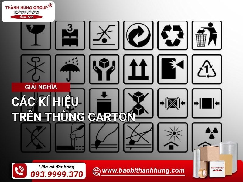 Giải nghĩa các kí hiệu trên thùng carton