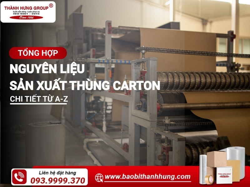 Nguyên liệu sản xuất thùng carton