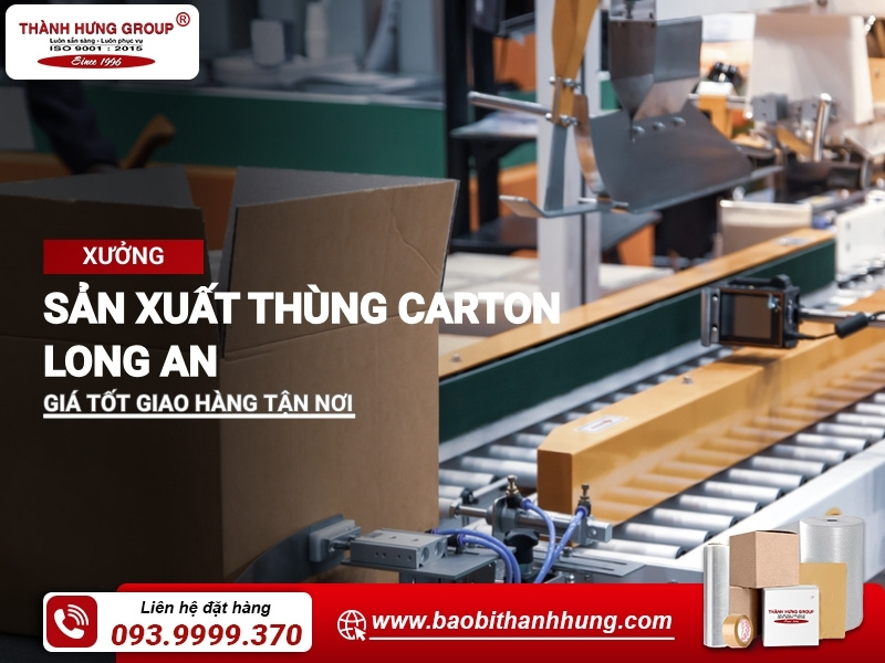 sản xuất thùng carton Long An