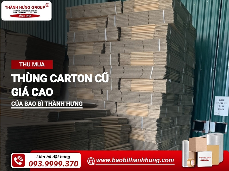 thu mua thùng carton cũ giá cao