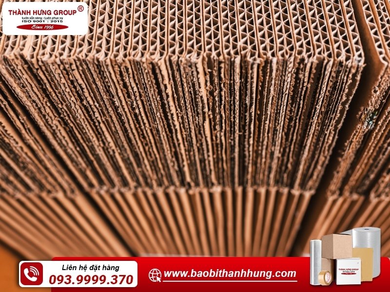 Cấu trúc sóng giấy bền chắc, nhiều lớp