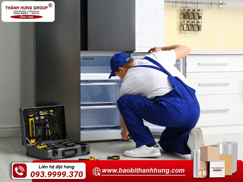 Dùng carton không phù hợp có thể gây móp méo tủ lạnh