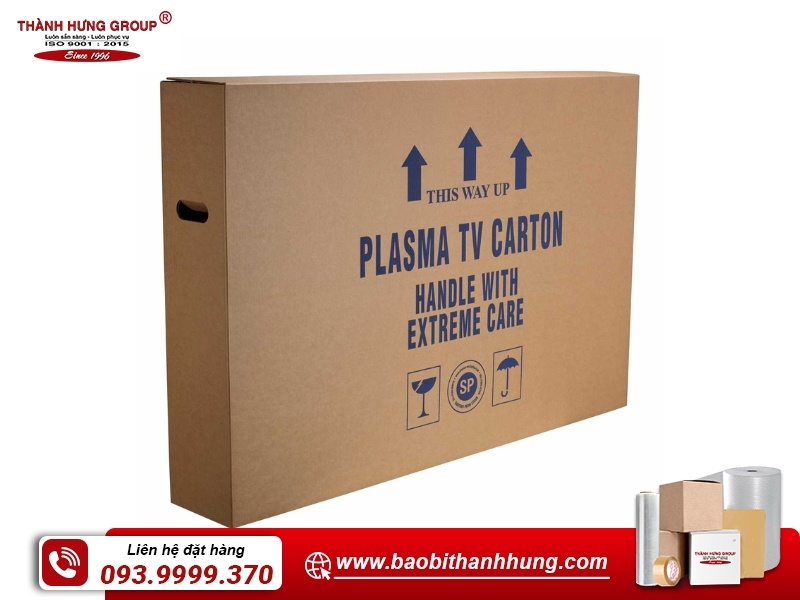Thùng carton đựng tivi nắp gài
