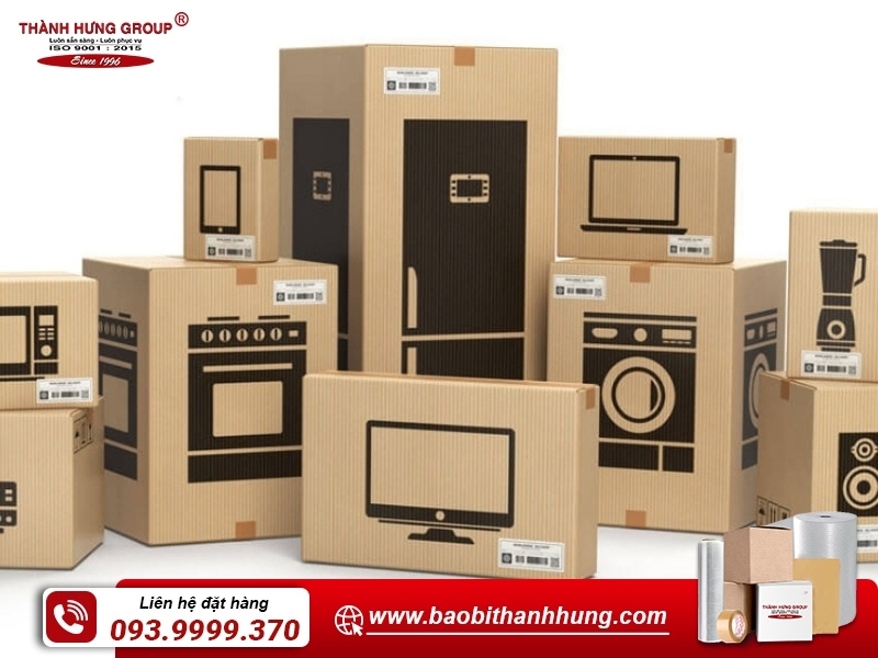 Thùng carton in lụa trong ngành điện tử và công nghệ