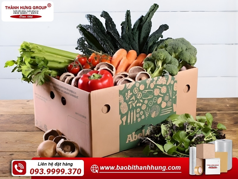 Thùng carton in lụa trong ngành thực phẩm và đồ uống