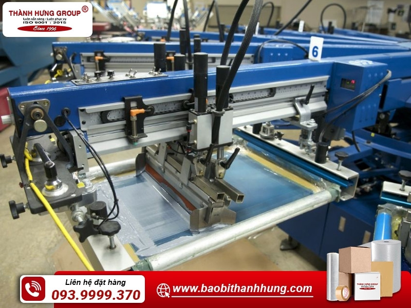 In lụa thùng carton tự động