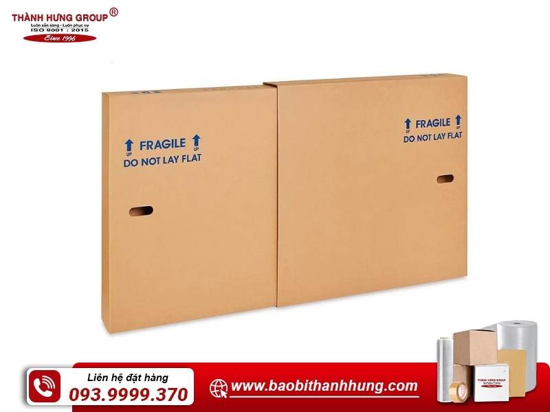 Thùng carton đựng tivi dạng trượt