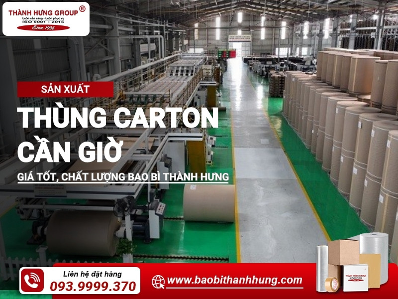 Sản xuất thùng carton Cần Giờ