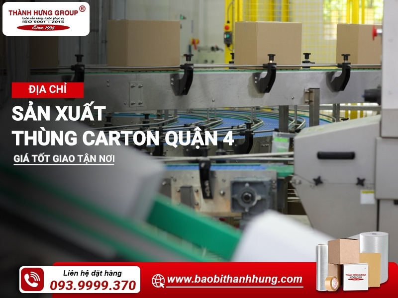 sản xuất thùng carton quận 4