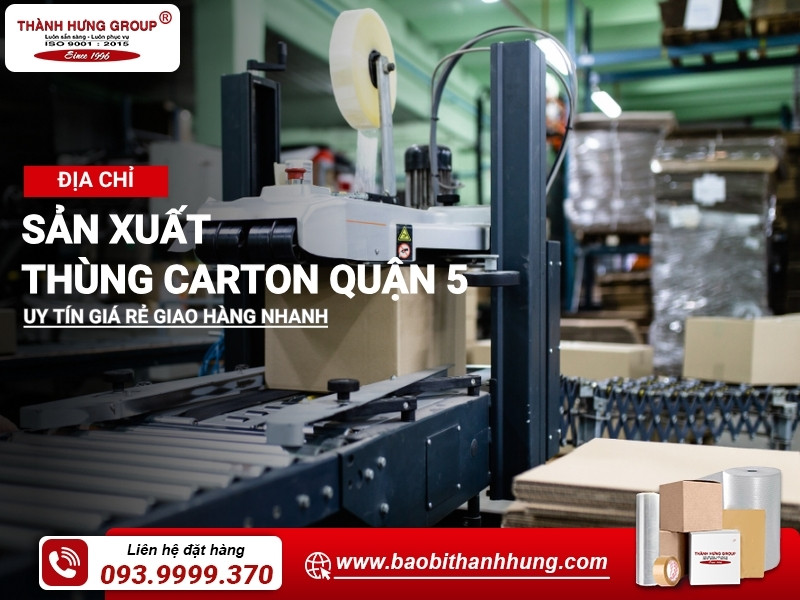 sản xuất thùng carton quận 5
