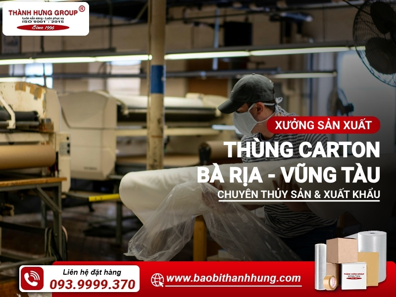 sản xuất thùng carton bà rịa vũng tàu