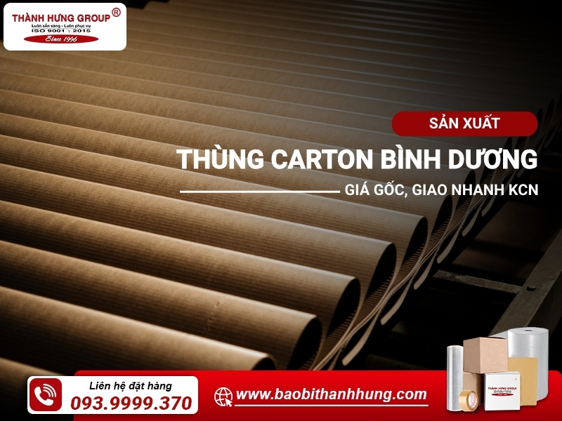 sản xuất thùng carton Bình Dương