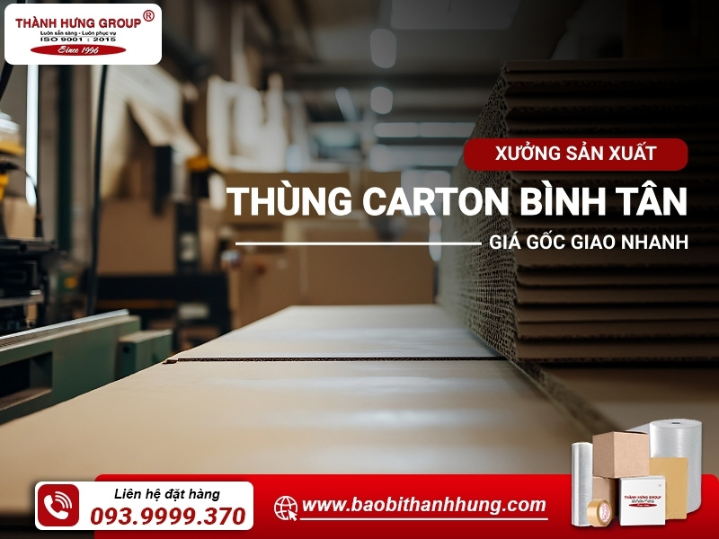 sản xuất thùng carton Bình Tân