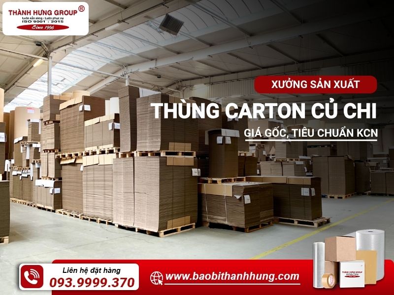 sản xuất thùng carton củ chi