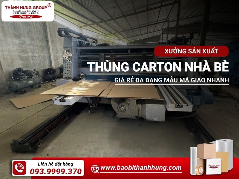 sản xuất thùng carton nhà bè