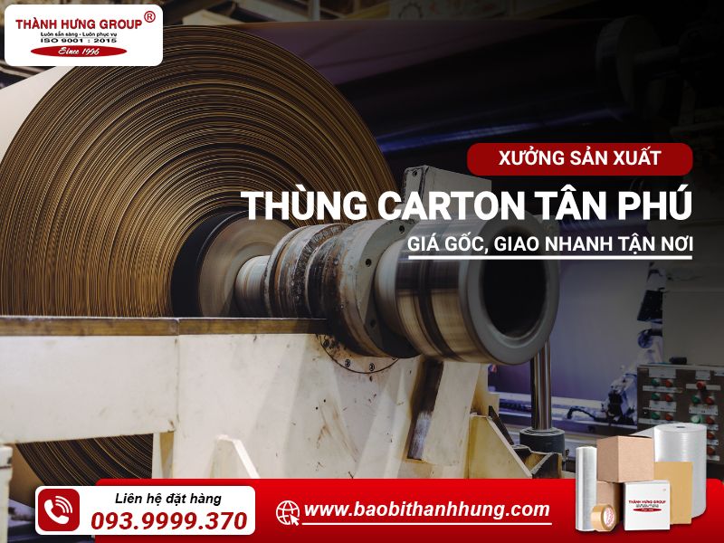 sản xuất thùng carton tân phú
