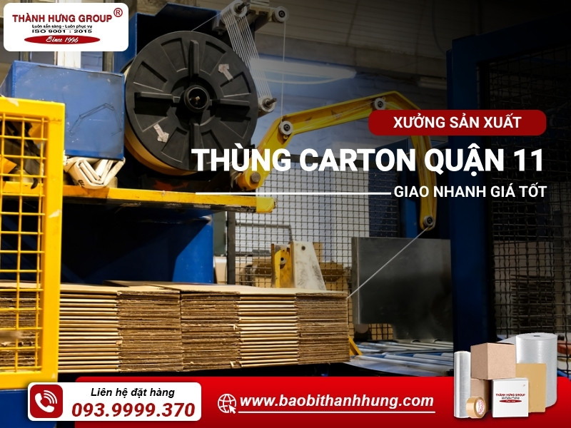 sản xuất thùng carton quận 11