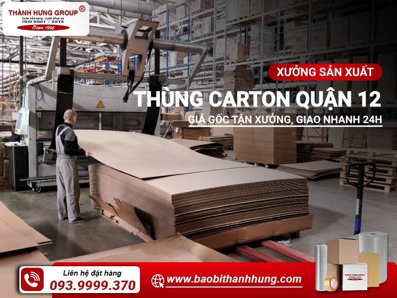 sản xuất thùng carton quận 12