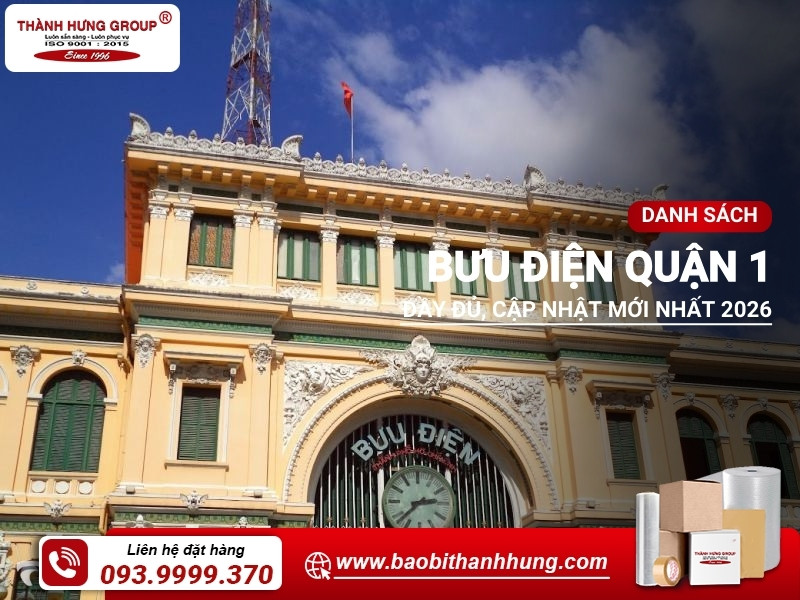 Có nhiều bưu điện trên địa bàn quận 1, TPHCM.