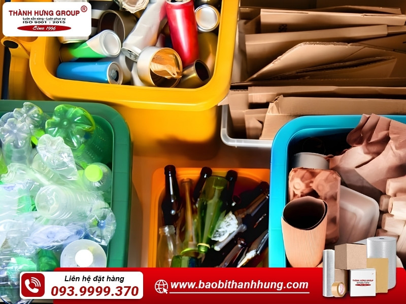 Bao bì có thể tái chế và sử dụng nhiều lần.