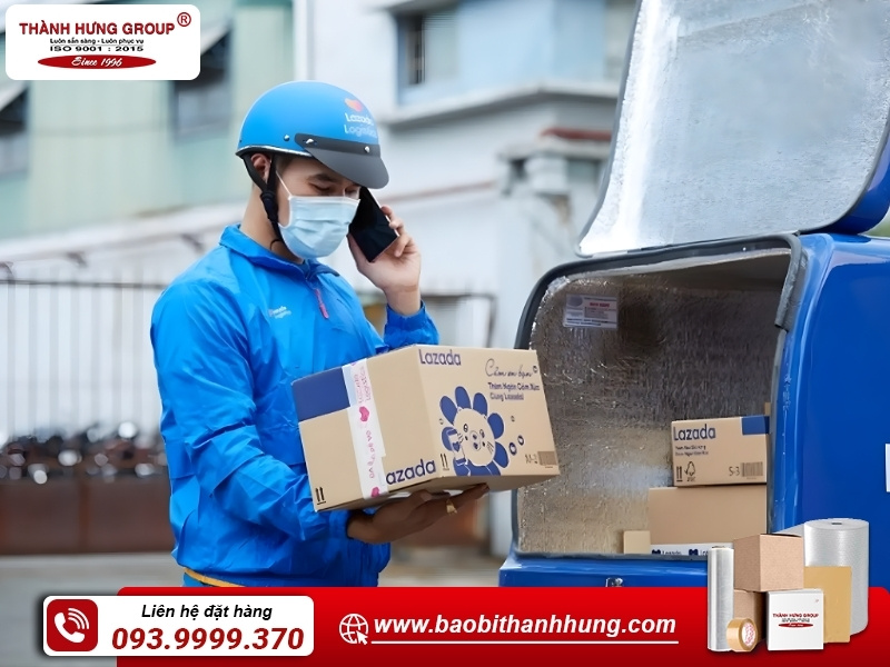 Bao Bì Thành Hưng - đơn vị sản xuất thùng carton đóng gói hàng Lazada uy tín, giá rẻ.