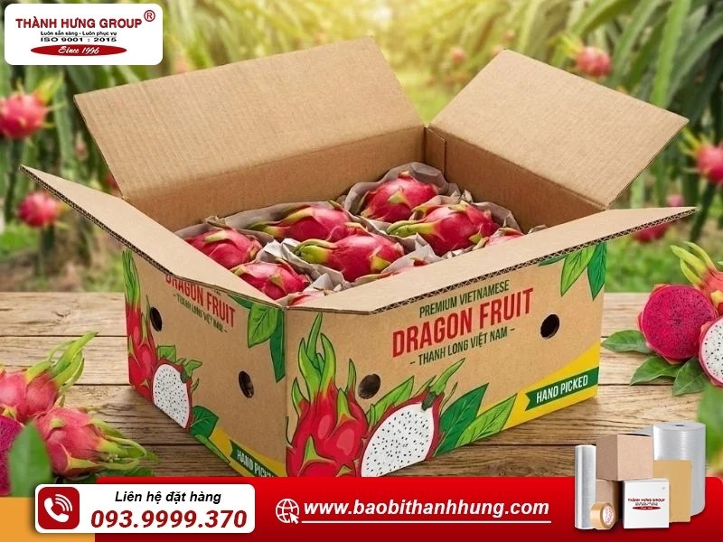 Bao Bì Thành Hưng là đơn vị sản xuất thùng carton đựng thanh long uy tín.