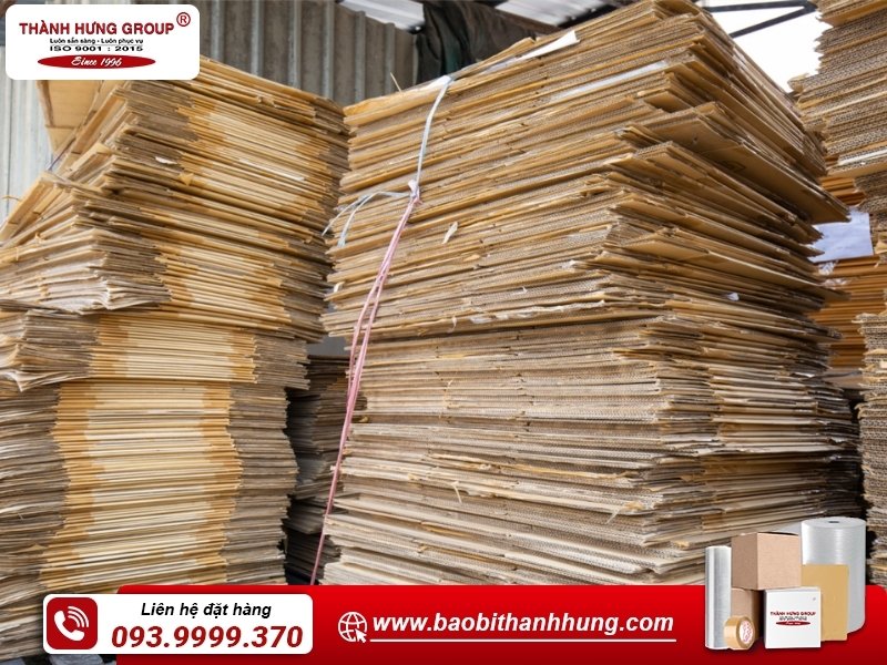 Bao Bì Thành Hưng nhận thu mua thùng carton cũ giá tốt.