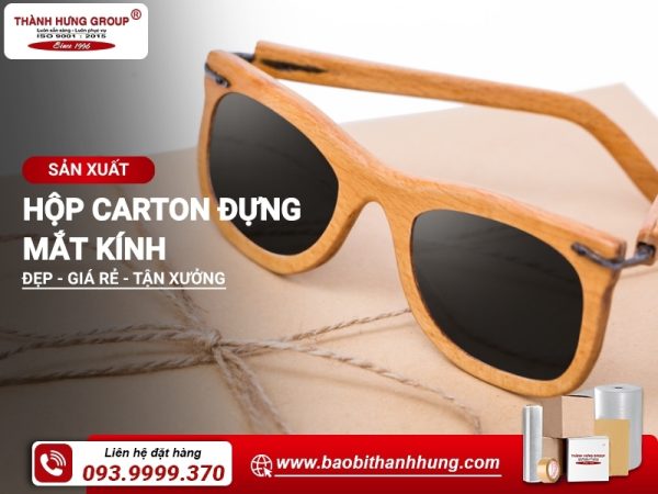 Hộp carton đựng mắt kính