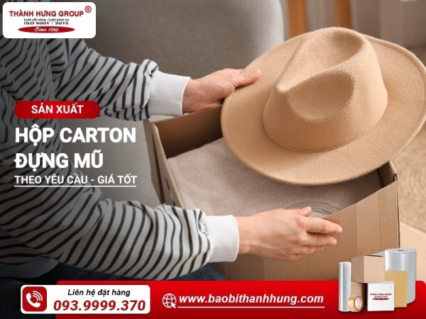 Hộp carton đựng mũ