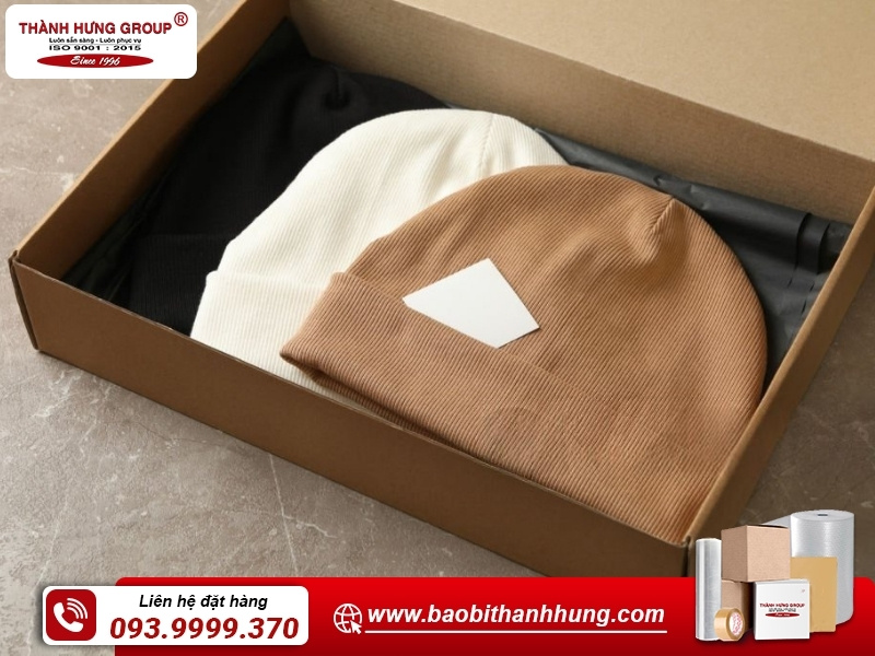 Hộp carton đựng mũ làm quà tặng