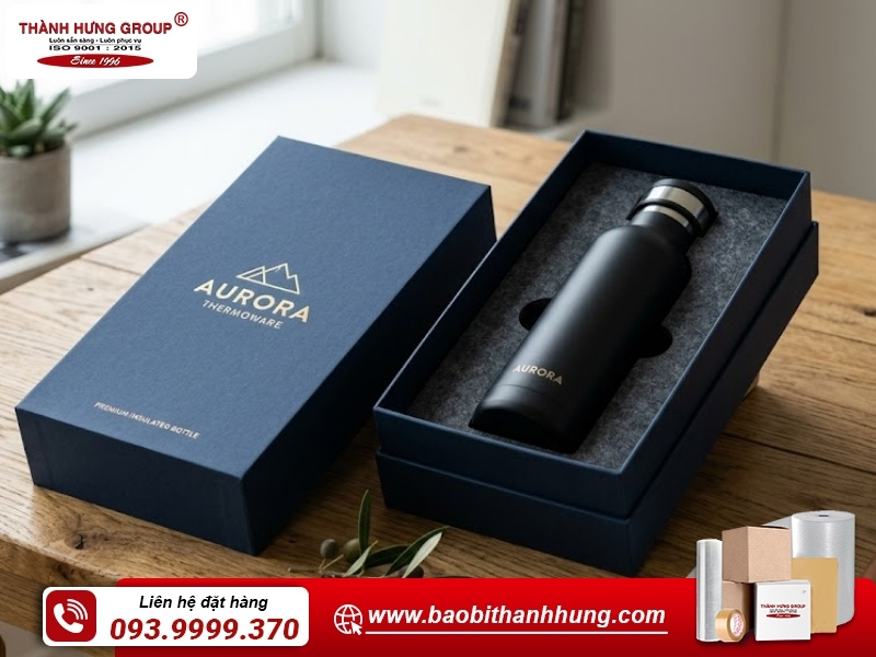 Hộp carton âm dương đựng bình giữ nhiệt