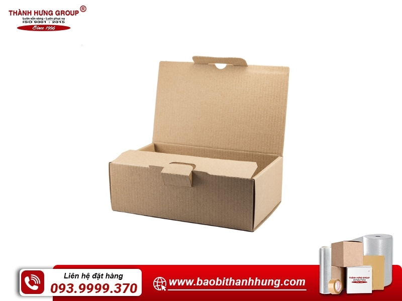 Hộp carton đựng bình giữ nhiệt nắp gài