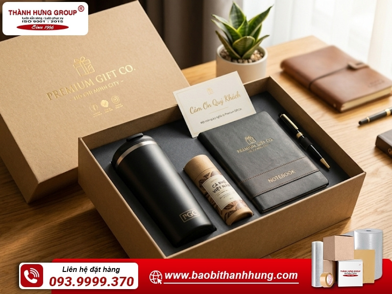 Hộp carton đựng set quà tặng cao cấp