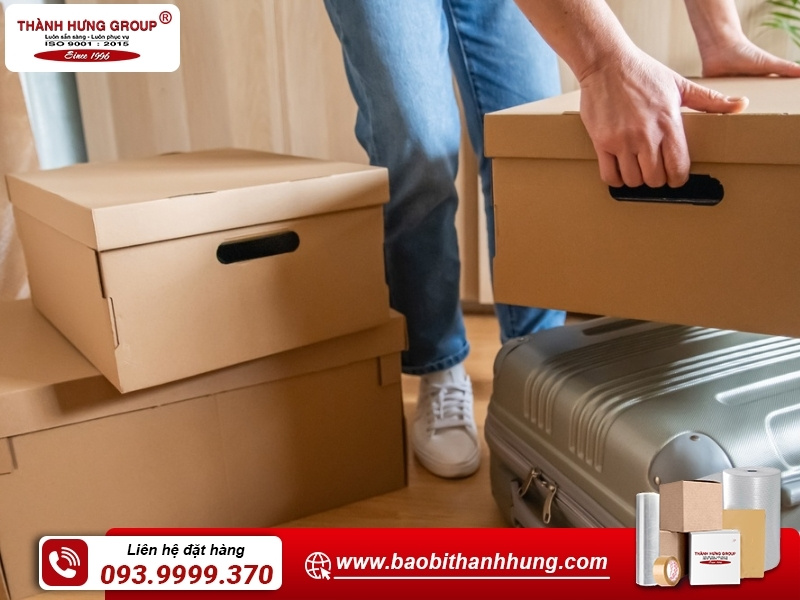 Hướng dẫn cách đóng gói vali vào thùng carton chắc chắn nhất