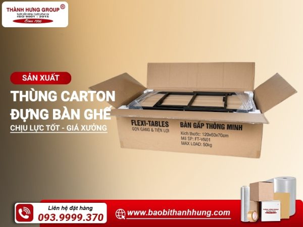 Thùng carton đựng bàn ghế