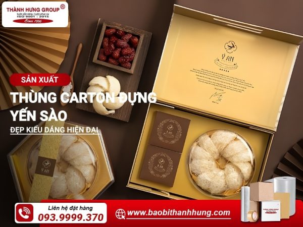thùng carton đựng yến sào