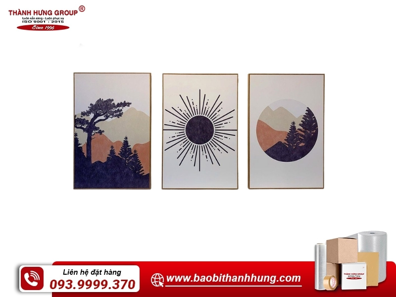 Nên sử dụng hộp 3 lớp cho dòng tranh canvas