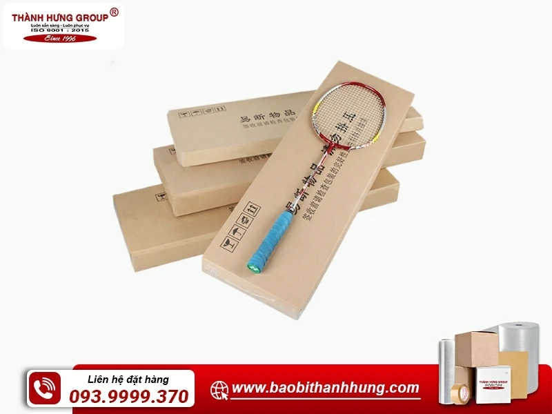 Đặc điểm của hộp carton đựng cầu lông