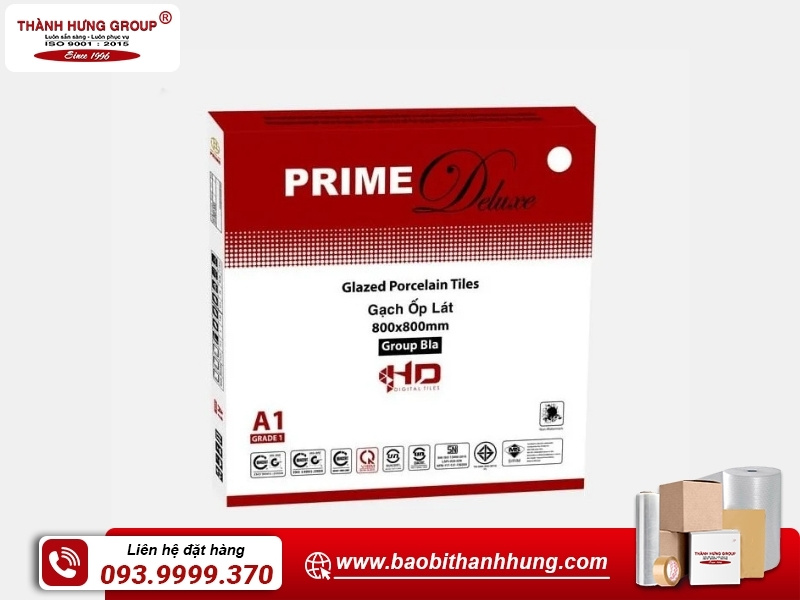 Thùng carton đựng gạch men chất lượng cao tại Bao Bì Thành Hưng.