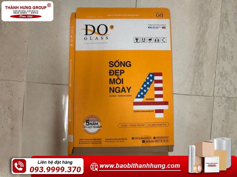 Thùng carton đựng gương có kiểu dáng và mẫu mã đa dạng.