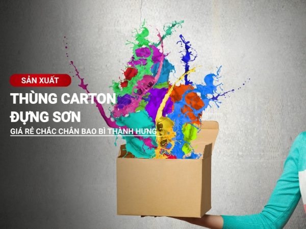 thùng carton đựng sơn